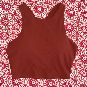 Rust Athleta Sports Bra Top